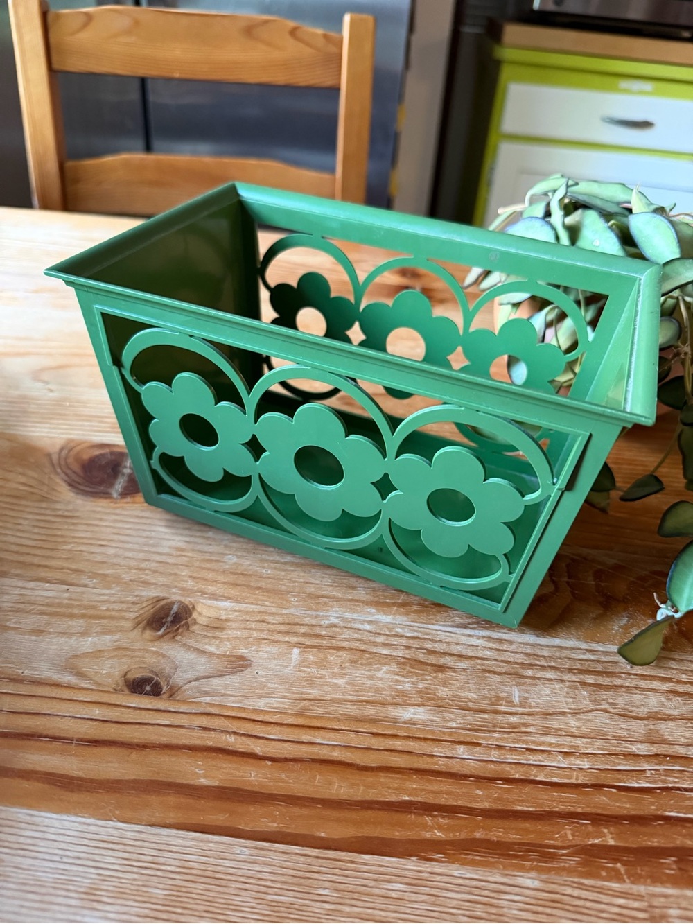 Vintage Flower Bin